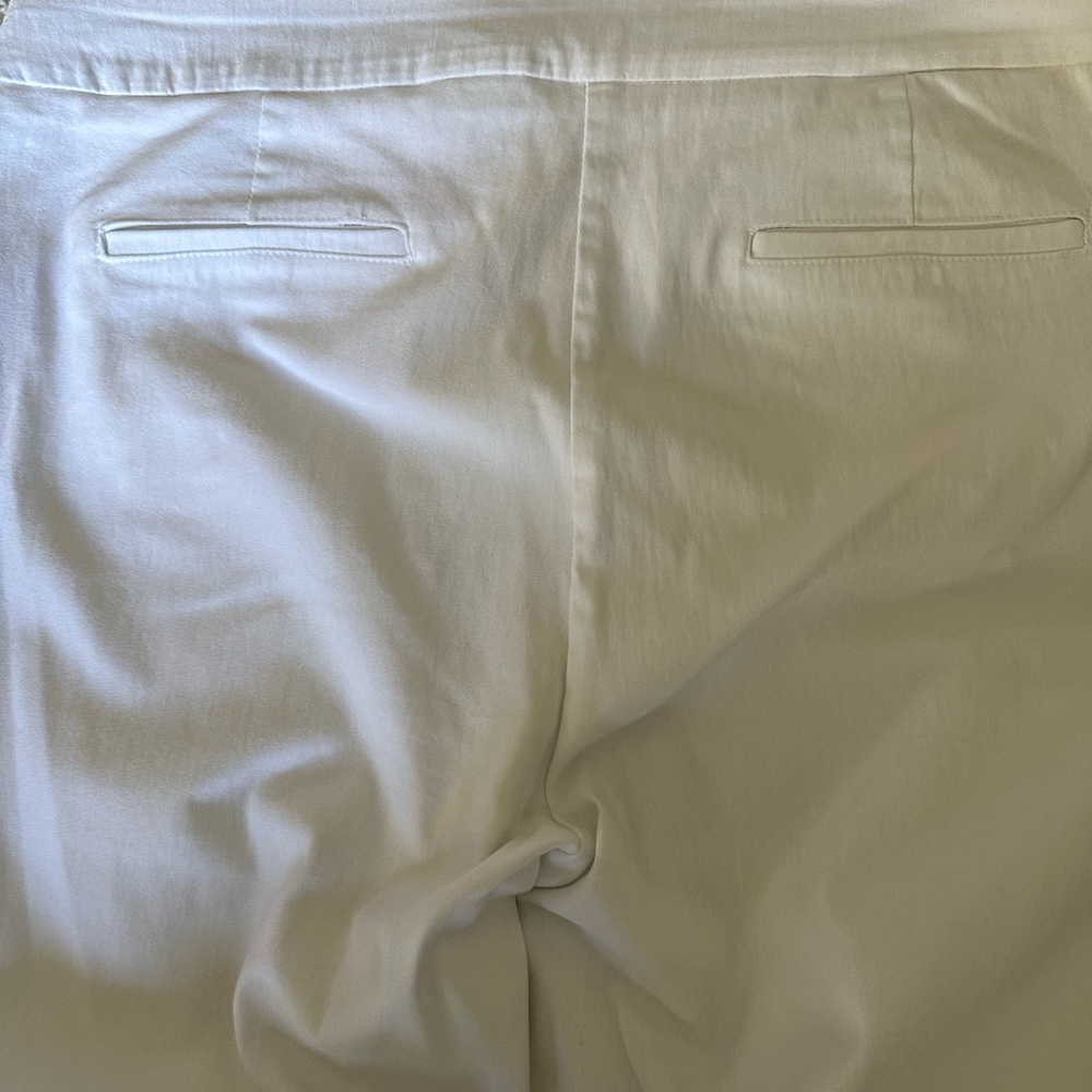 Charter Club Women's stretch Tummy Control Cropped Pants White Size 14 - Picture 4 of 9